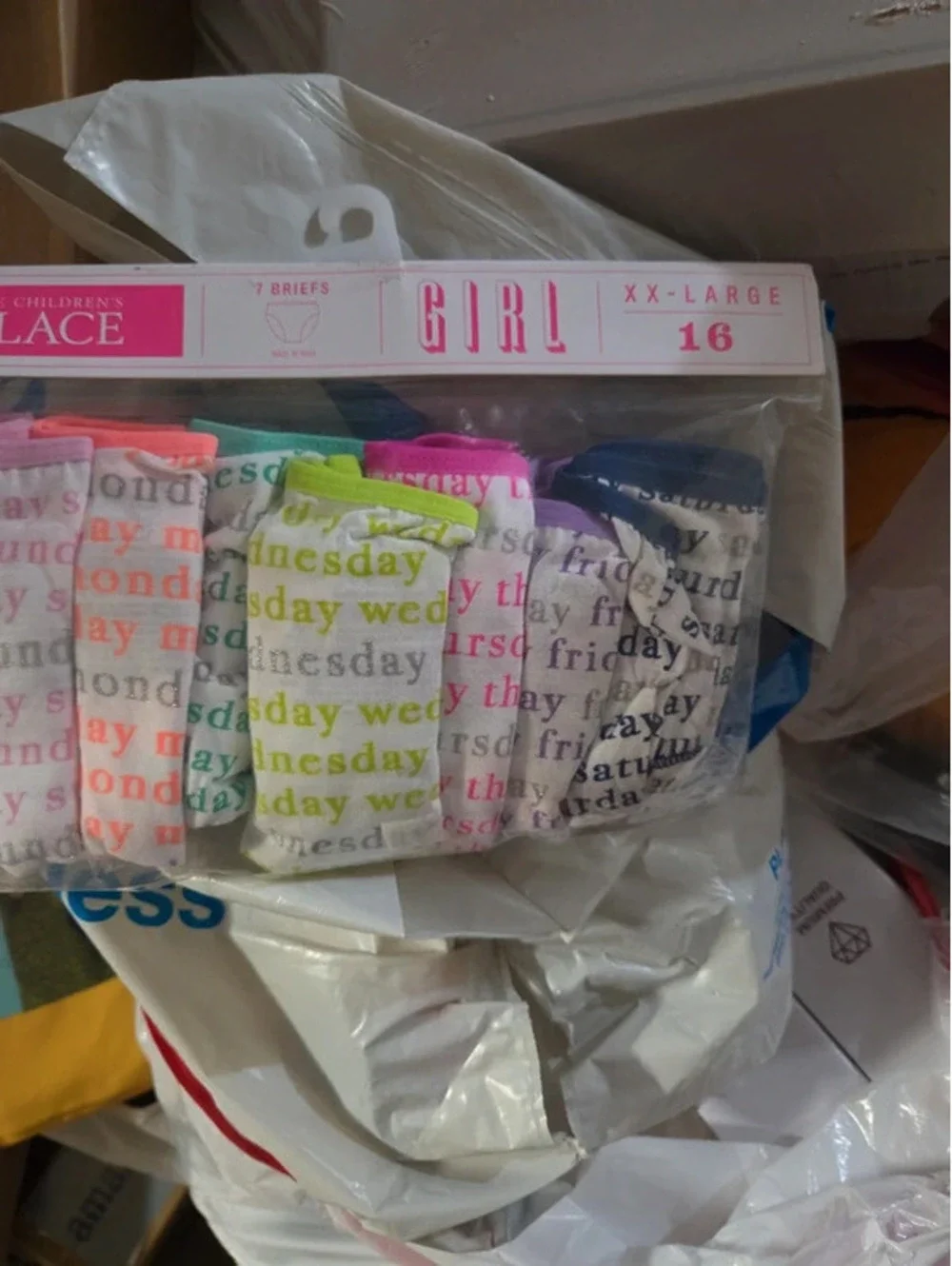 Girls briefs 7 pairs size XXL 16